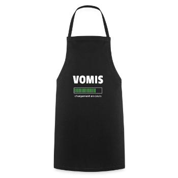 vomis chargement en cours - Tablier de cuisine - noir - Devant - AI Model Male 185 dark (185cm)