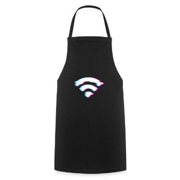 Wireless Internet access - Cooking Apron - black - Front - AI Model Male 185 dark (185cm)