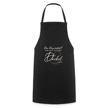 Mein Dackel ist die pure Persönlichkeit - Kochschürze - Schwarz - Vorne - AI Model Male 185 dark (185cm)