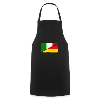 Italia Italian Germany Italy - Cooking Apron - black - Front - AI Model Male 185 dark (185cm)