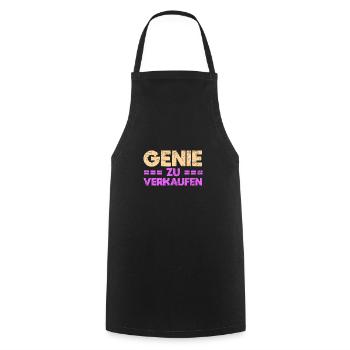 Genie Zu Verkaufen - Kochschürze - Schwarz - Vorne - AI Model Male 185 dark (185cm)