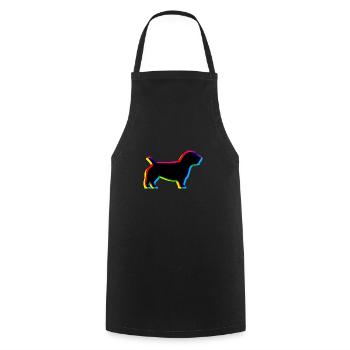 CMYK Irish Glen of Imaal Terrier - Cooking Apron - black - Front - AI Model Male 185 dark (185cm)