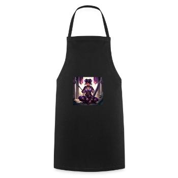 Déesse Badtsune - Tablier de cuisine - noir - Devant - AI Model Male 185 dark (185cm)