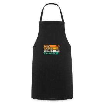 Schreiner Zimmermann Tischler - Kochschürze - Schwarz - Vorne - AI Model Male 185 dark (185cm)