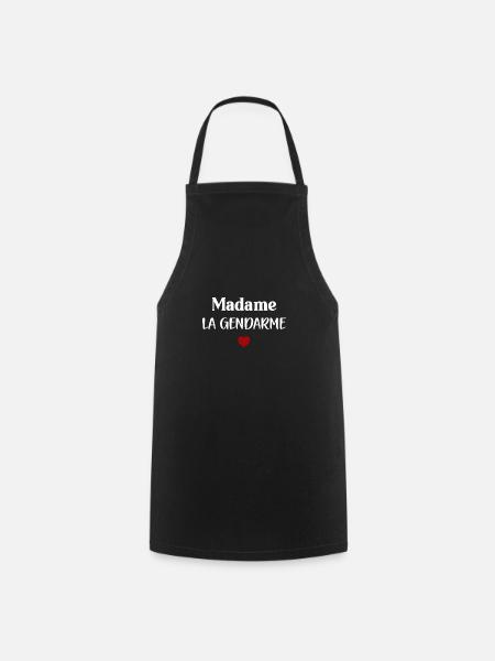 Madame la Gendarme - Tablier de cuisine - noir