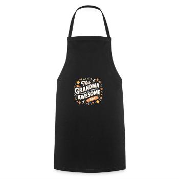 Grand-mère est la meilleure arrière-grand-mère - Tablier de cuisine - noir - Devant - AI Model Male 185 dark (185cm)