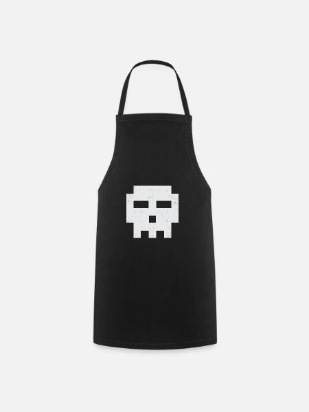 tête de crâne pour cosplayer SPVTW - Tablier de cuisine - noir