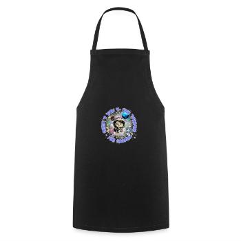 Yuri Alekseevič Gagarin, universal hero - Cooking Apron - black - Front - AI Model Male 185 dark (185cm)