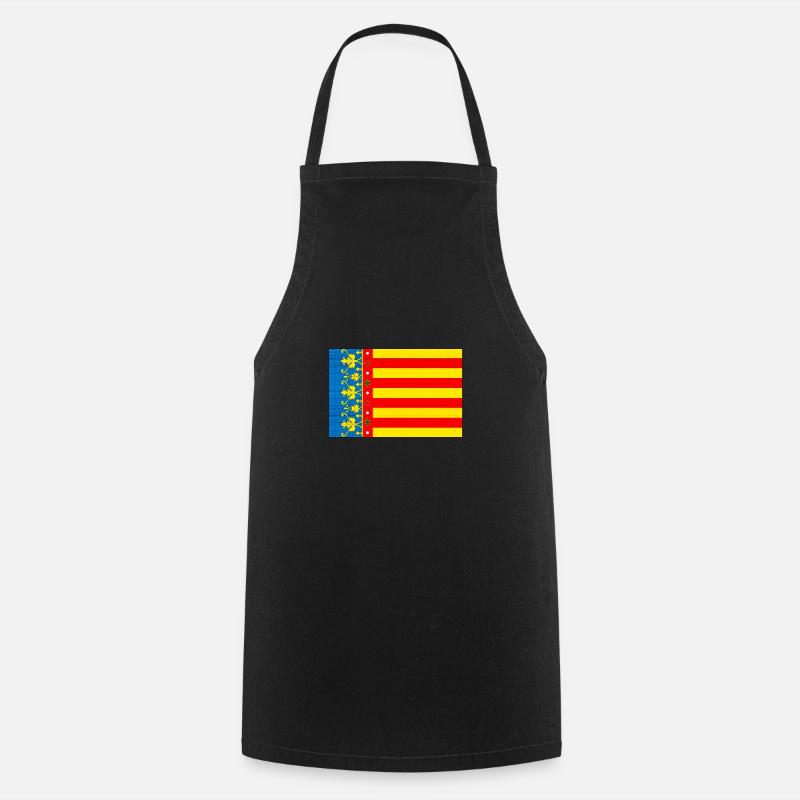 Drapeau de Valence - Tablier de cuisine - noir