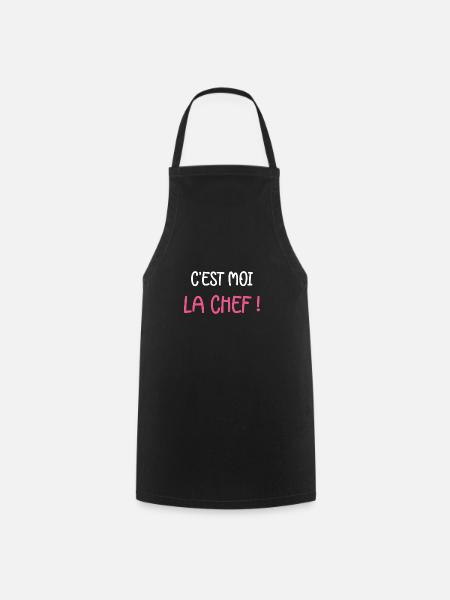 C'est moi la chef - Tablier de cuisine - noir
