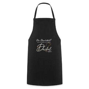 Mein Dackel ist die pure Persönlichkeit - Kochschürze - Schwarz - Vorne - AI Model Male 185 dark (185cm)