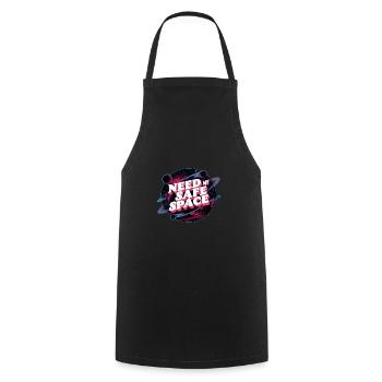 J’ai besoin de mon espace sûr, d’un espace libre - Tablier de cuisine - noir - Devant - AI Model Male 185 dark (185cm)