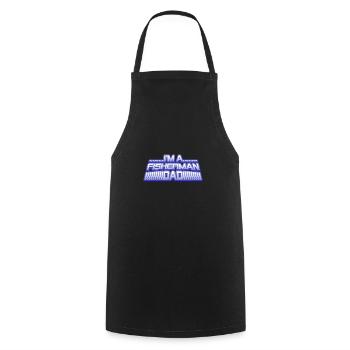 Je suis pêcheur et papa - Tablier de cuisine - noir - Devant - AI Model Male 185 dark (185cm)