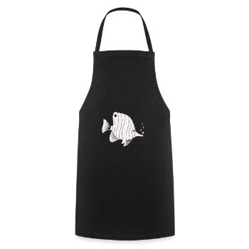 Fish Aquarium Marine Animal Climate Environmental Protection - Cooking Apron - black - Front - AI Model Male 185 dark (185cm)