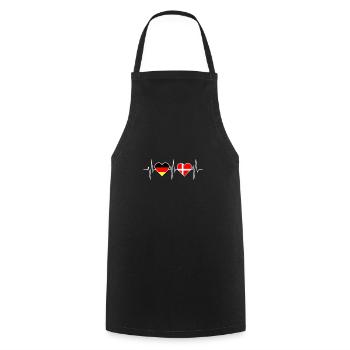 Cadeau Pulse Denmark North disant - Tablier de cuisine - noir - Devant - AI Model Male 185 dark (185cm)