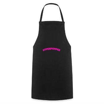 Retro 90s Hyperpop Aesthetic Music - Cooking Apron - black - Front - AI Model Male 185 dark (185cm)