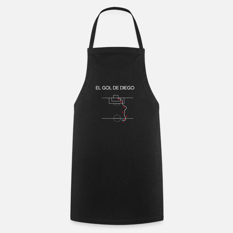 EL GOL DE DIEGO - Tablier de cuisine - noir