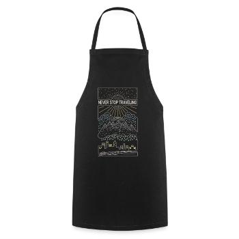 Travel Travel on the Road Road Trip Road Trip - Cooking Apron - black - Front - AI Model Male 185 dark (185cm)