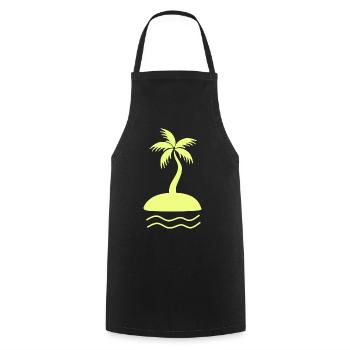 T-shirt de vacances avec Pame à concevoir soi-même - Tablier de cuisine - noir - Devant - AI Model Male 185 dark (185cm)