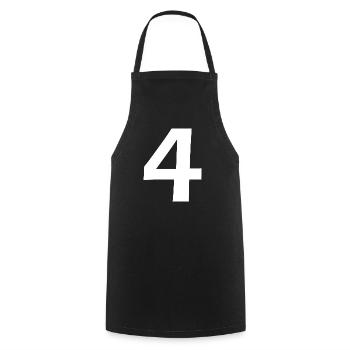 4 - Kochschürze - Schwarz - Vorne - AI Model Male 185 dark (185cm)