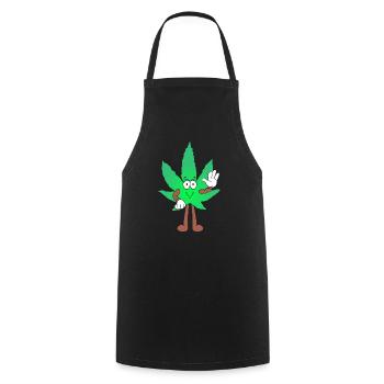 Der Bloom - Weed Cannabis Stoned Hanf Marihuana - Kochschürze - Schwarz - Vorne - AI Model Male 185 dark (185cm)