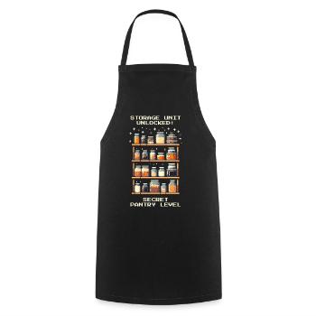 Storage Unit Unlocked | Secret Pantry Level - Cooking Apron - black - Front - AI Model Male 185 dark (185cm)