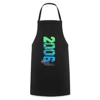 Anniversaire Vintage 2006 Original - Tablier de cuisine - noir - Devant - AI Model Male 185 dark (185cm)