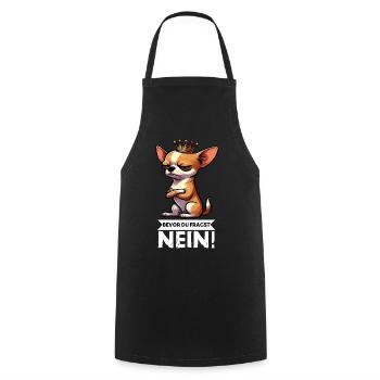 Avant que tu ne demandes, pas de propriétaire de chihuahua chihuahua - Tablier de cuisine - noir - Devant - AI Model Male 185 dark (185cm)