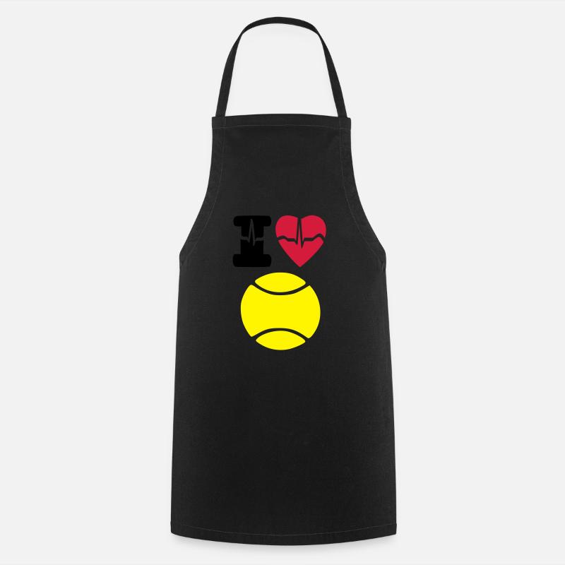 Ich Liebe Tennis - Kochschürze - Schwarz
