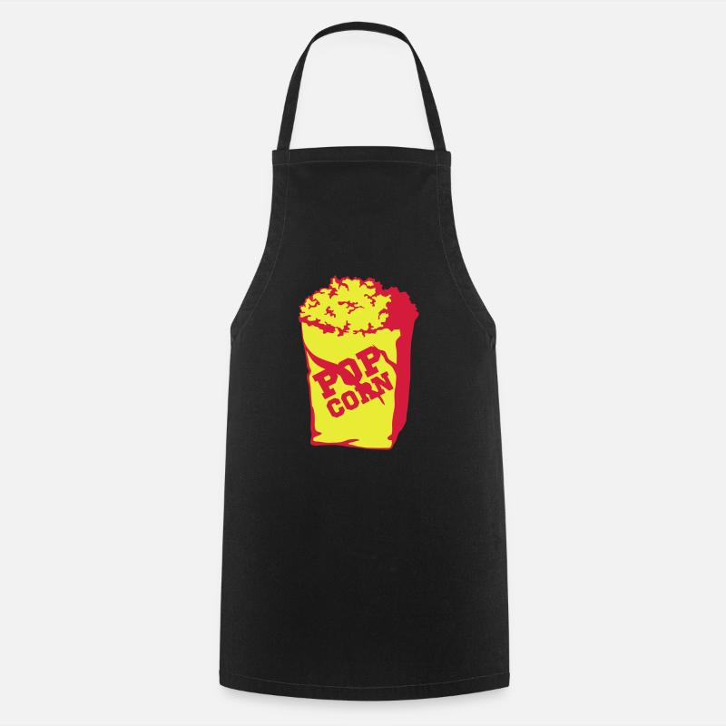 Popcorn - Cooking Apron - black