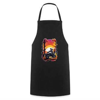 Quad & Off-Road - Cooking Apron - black - Front - AI Model Male 185 dark (185cm)