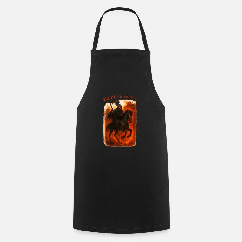 Death is comming - Kochschürze - Schwarz