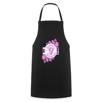 Math Power Cute Kawaii Anime School Girl Otaku - Kochschürze - Schwarz - Vorne - AI Model Male 185 dark (185cm)