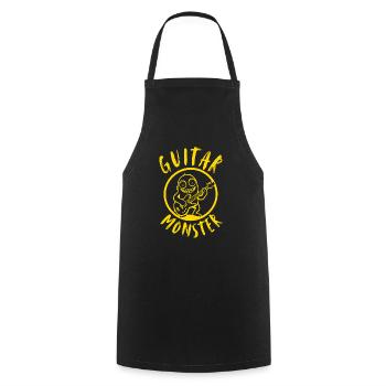Guitar Monster | Guitar, funny pictures - Cooking Apron - black - Front - AI Model Male 185 dark (185cm)