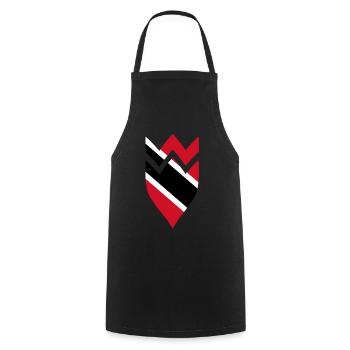 Trinidad & Tobago Wappen Flagge - Kochschürze - Schwarz - Vorne - AI Model Male 185 dark (185cm)