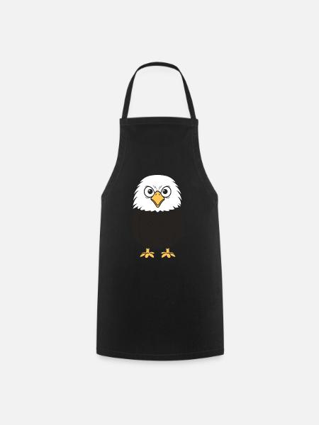 Adler-Vogel - Kochschürze - Schwarz
