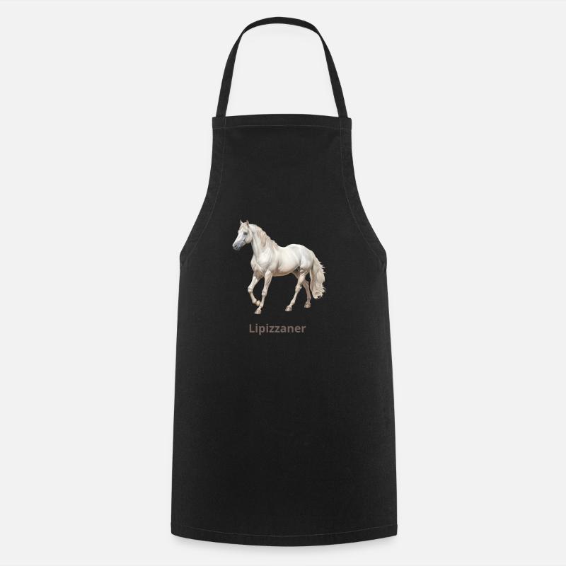 Lipizzaner - Cooking Apron - black