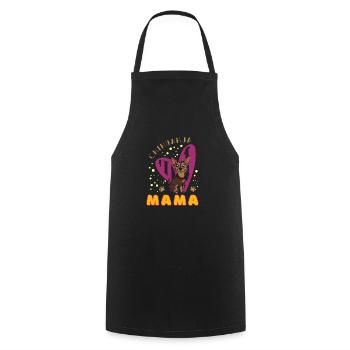 Chihuahua Dog Heart Mom - Cooking Apron - black - Front - AI Model Male 185 dark (185cm)