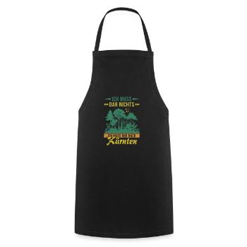 I just have to go to Carinthia Forest Mountains - Cooking Apron - black - Front - AI Model Male 185 dark (185cm)