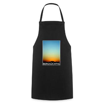 mountain, freedom, walking, alps, sport, nature - Cooking Apron - black - Front - AI Model Male 185 dark (185cm)