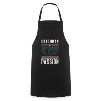 Conducteur de calèche hobby oldschool - Tablier de cuisine - noir - Devant - AI Model Male 185 dark (185cm)