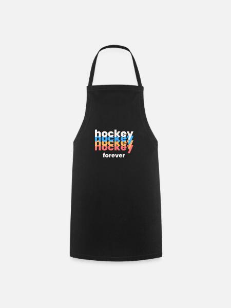 Ewiges Eishockey - Kochschürze - Schwarz