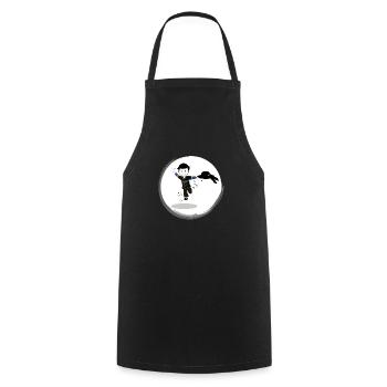Breton gift - Cooking Apron - black - Front - AI Model Male 185 dark (185cm)