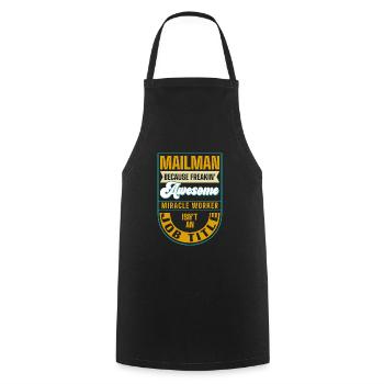 Facteur Profession Facteur - Tablier de cuisine - noir - Devant - AI Model Male 185 dark (185cm)