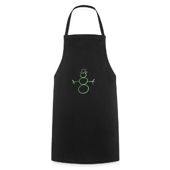 Christmas Santa Claus - Cooking Apron - black - Front - AI Model Male 185 dark (185cm)