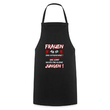 Les femmes de plus de 50 ans sont très sexy... 50e anniversaire - Tablier de cuisine - noir - Devant - AI Model Male 185 dark (185cm)