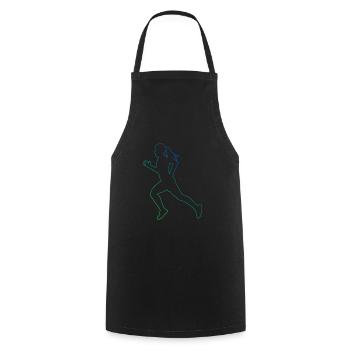Course de jogging Hommes Femmes Course de fond - Tablier de cuisine - noir - Devant - AI Model Male 185 dark (185cm)
