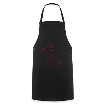 Jogging Racing Fitness Cross Country Running - Cooking Apron - black - Front - AI Model Male 185 dark (185cm)