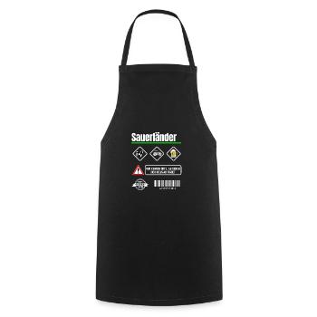 Sauerland Spruch Bier Schützenfest Sauerländer - Kochschürze - Schwarz - Vorne - AI Model Male 185 dark (185cm)