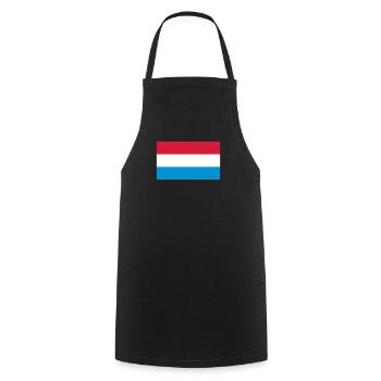 National flag of Holland - Cooking Apron - black - Front - AI Model Male 185 dark (185cm)